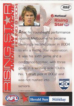 2005 Select Herald Sun AFL - Rising Star #RS8 Andrew Mackie Back